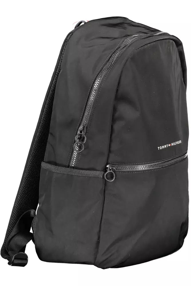 Black Polyester Backpack