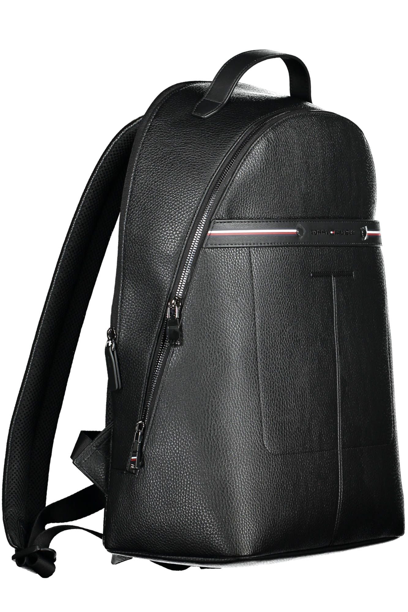 Black Polyurethane Backpack