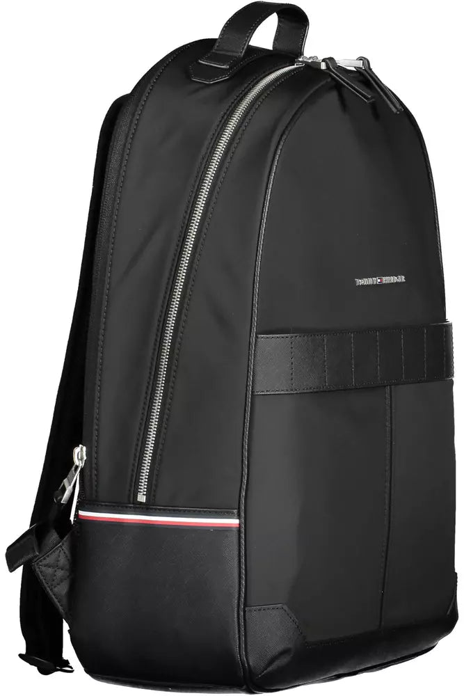 Black Polyester Backpack