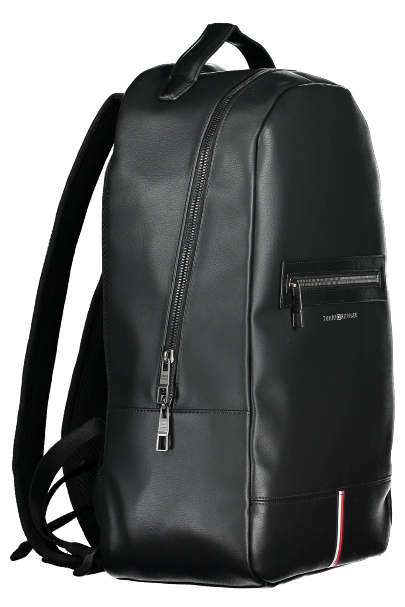 Black Polyurethane Backpack