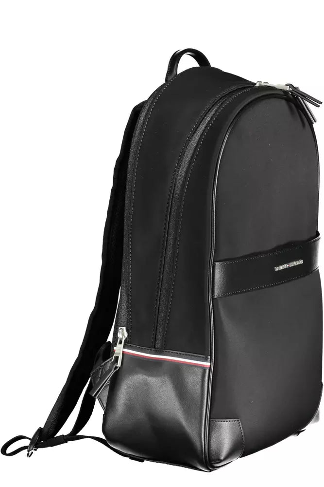 Black Polyester Backpack