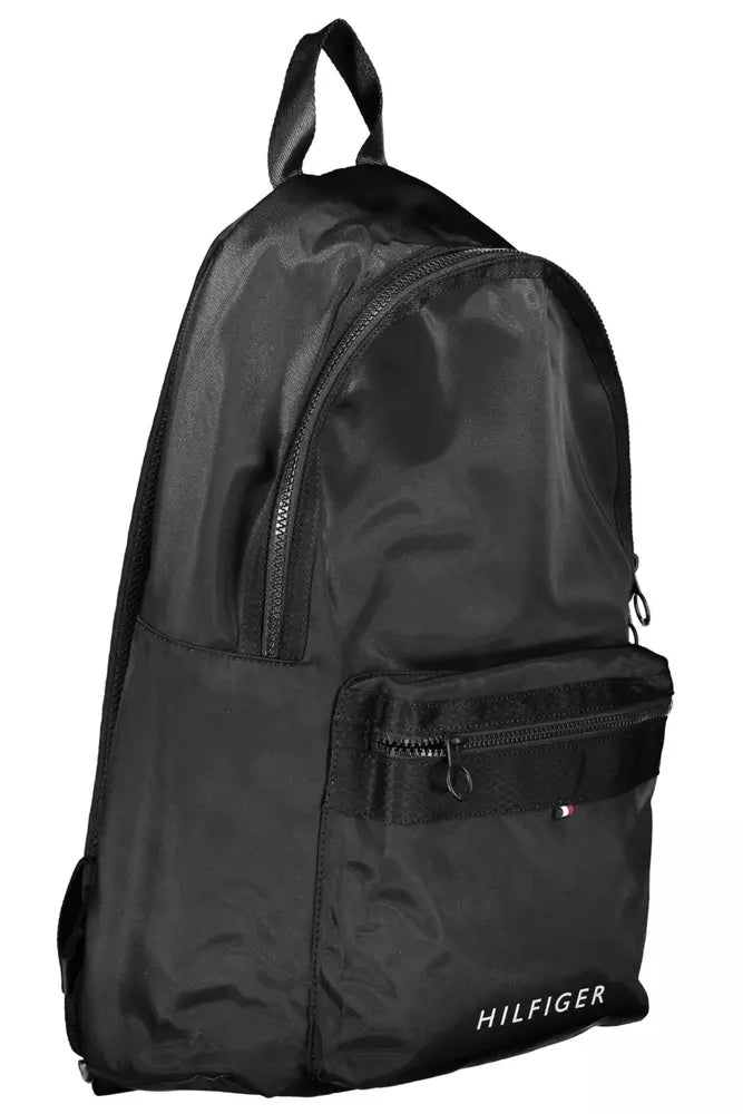 Black Polyester Backpack