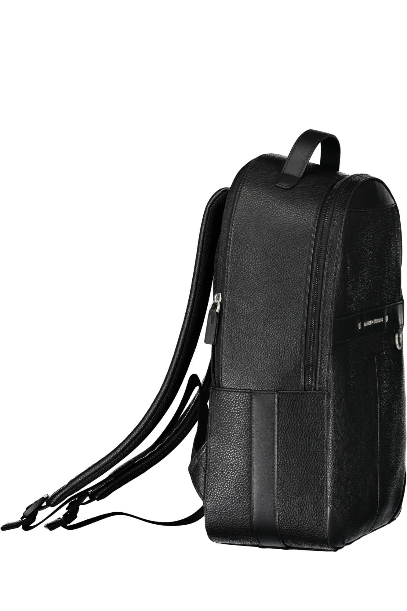 Black Polyurethane Backpack