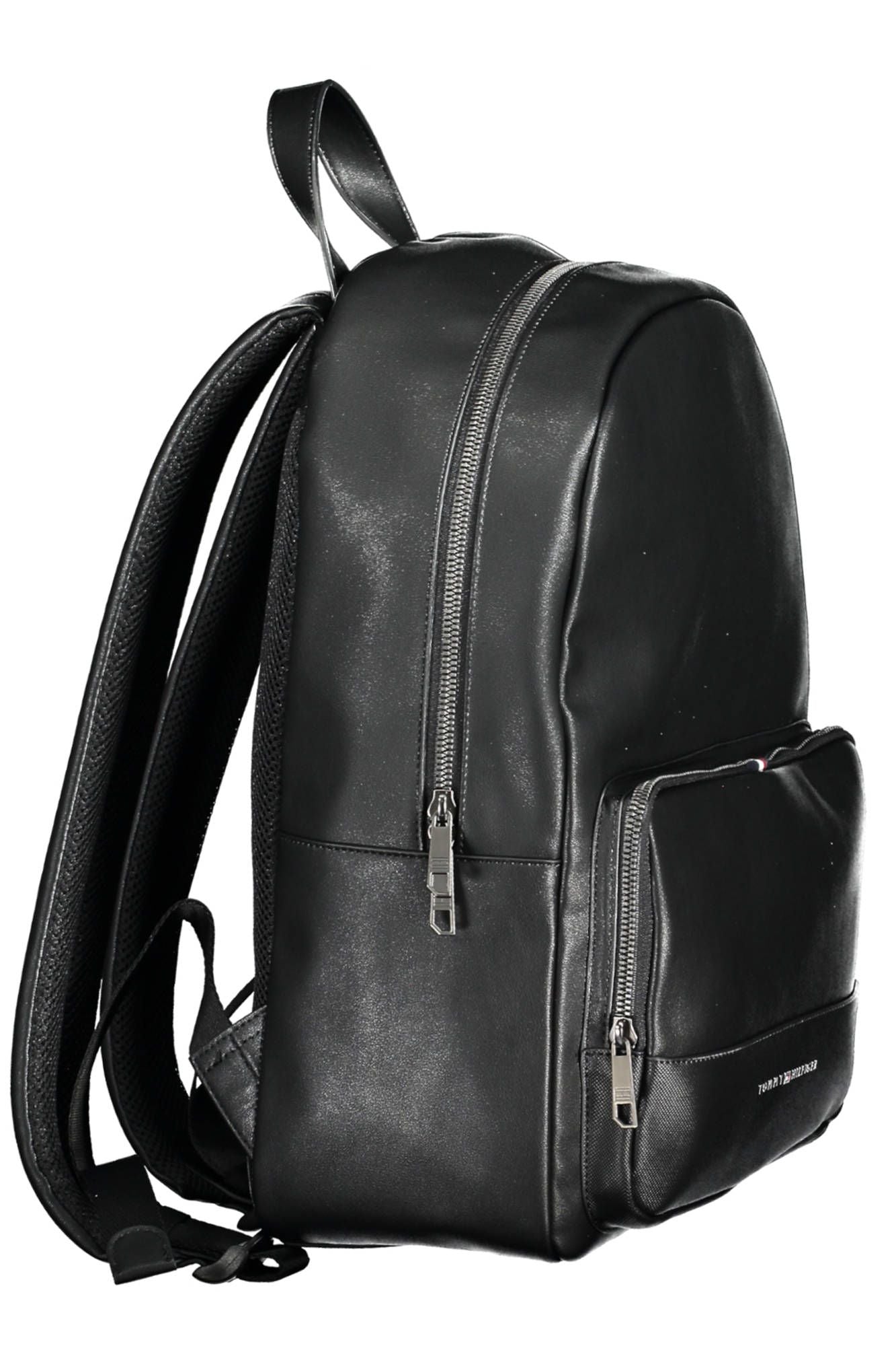 Black Polyurethane Backpack