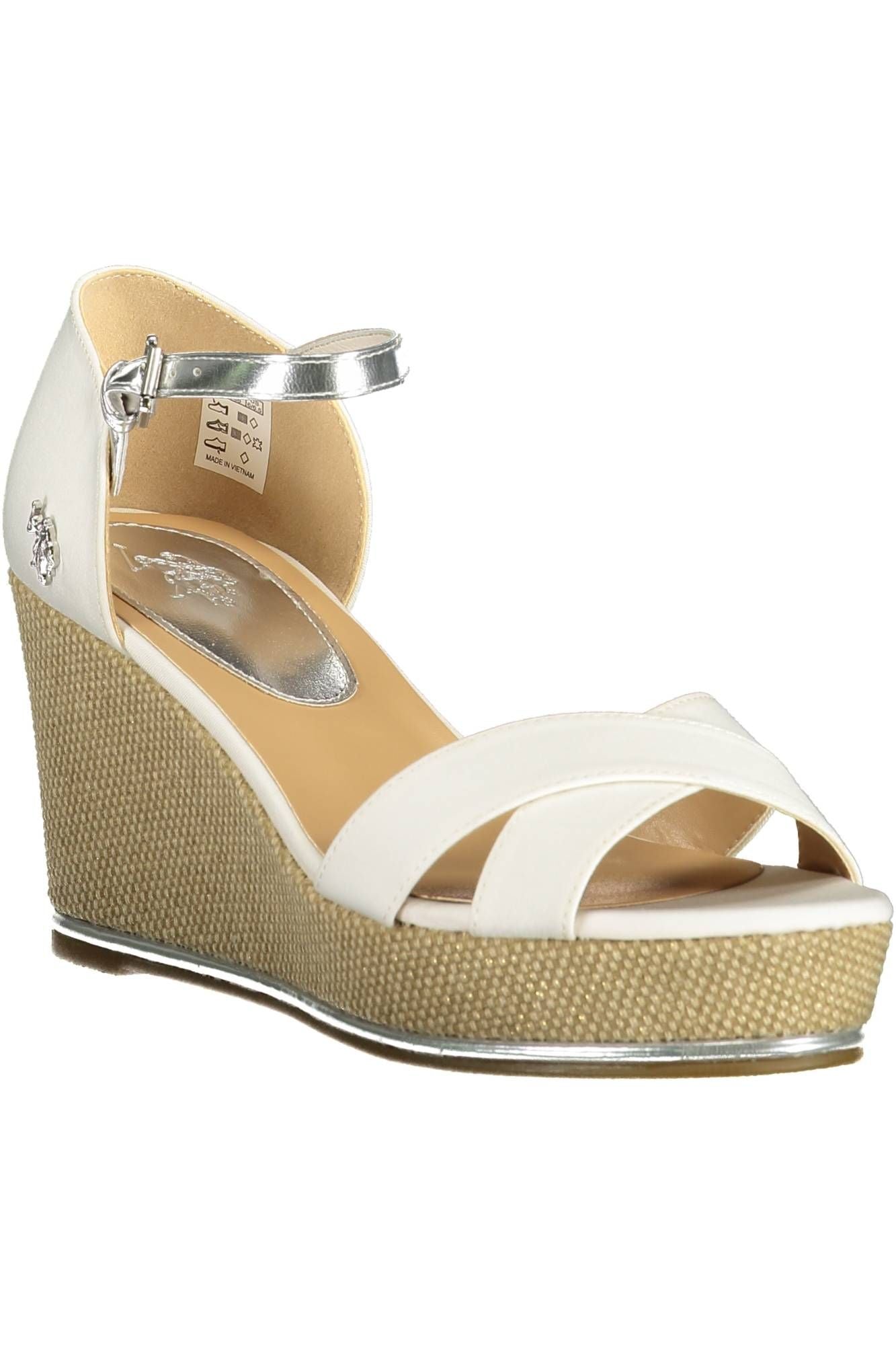 White Polyester Sandal