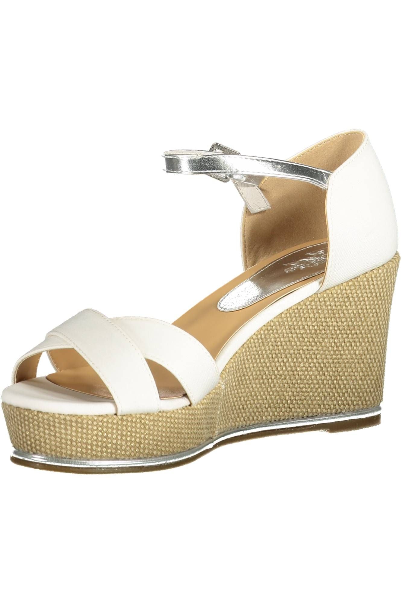 White Polyester Sandal