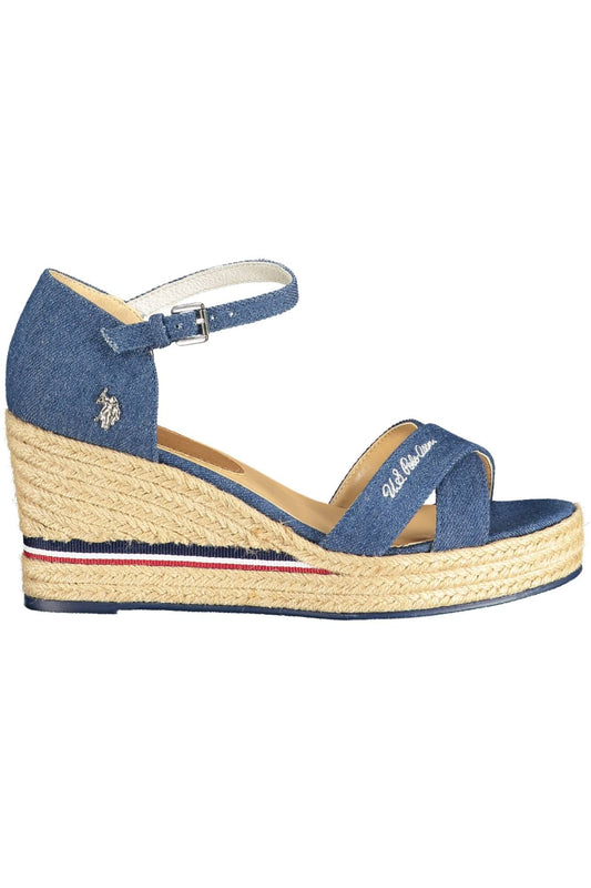 Blue Polyester Sandal