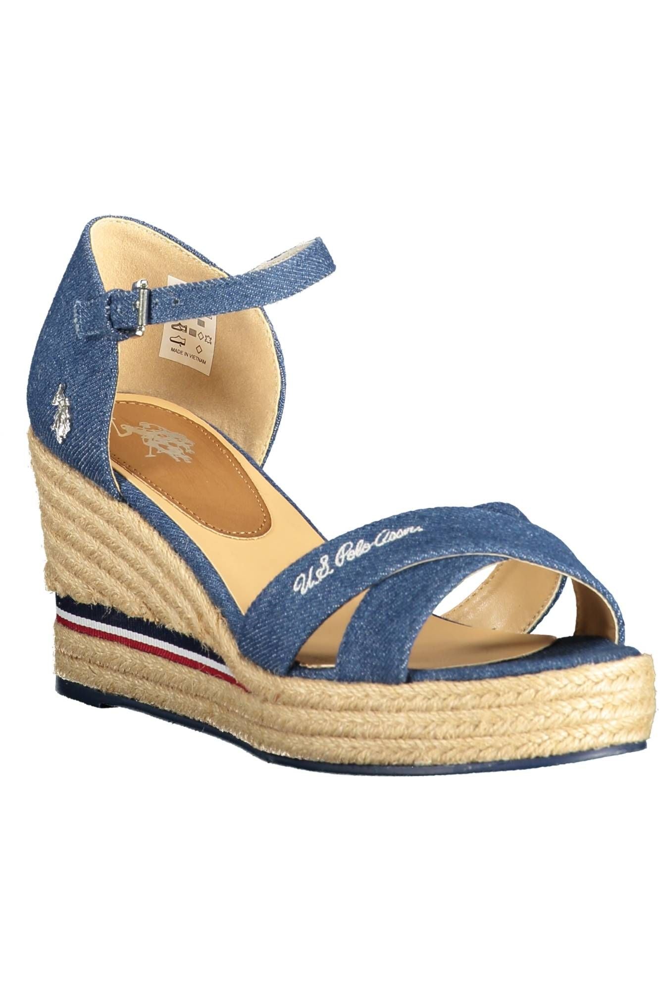 Blue Polyester Sandal