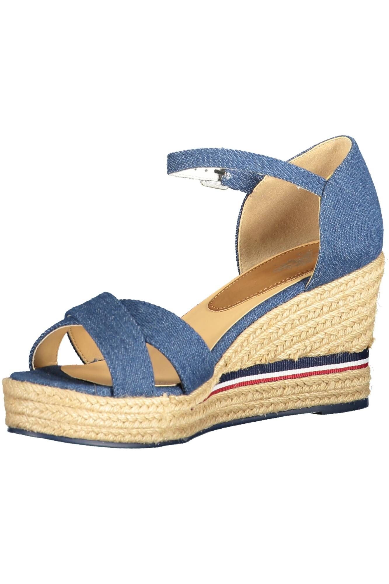 Blue Polyester Sandal