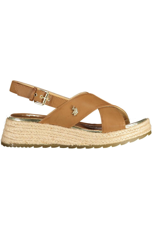 Brown Eco Leather Sandal