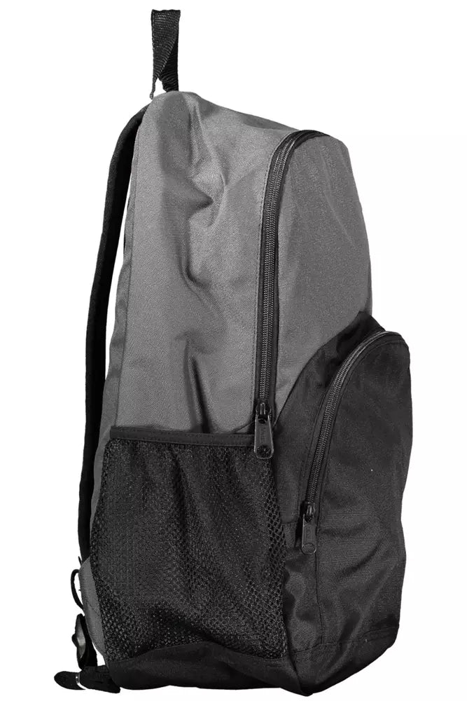 Gray Polyester Backpack