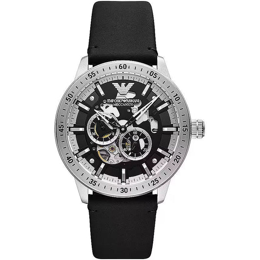 Elegant Mechanical Leather Watch