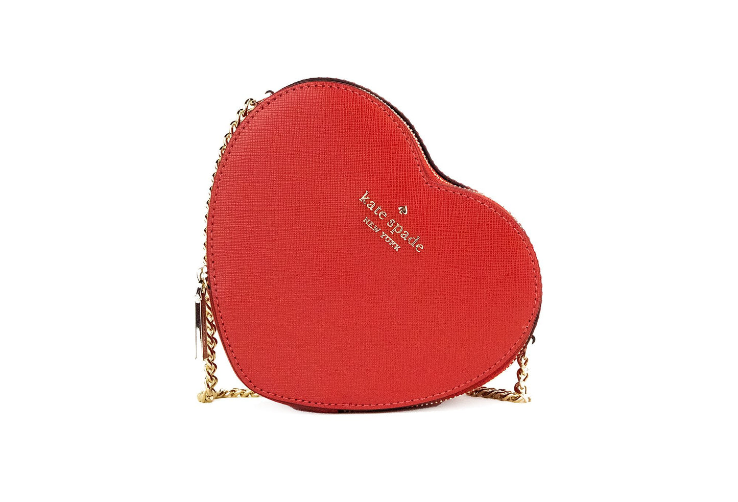 Love Shack Candied Cherry Mini Leather Chain Heart Crossbody Handbag