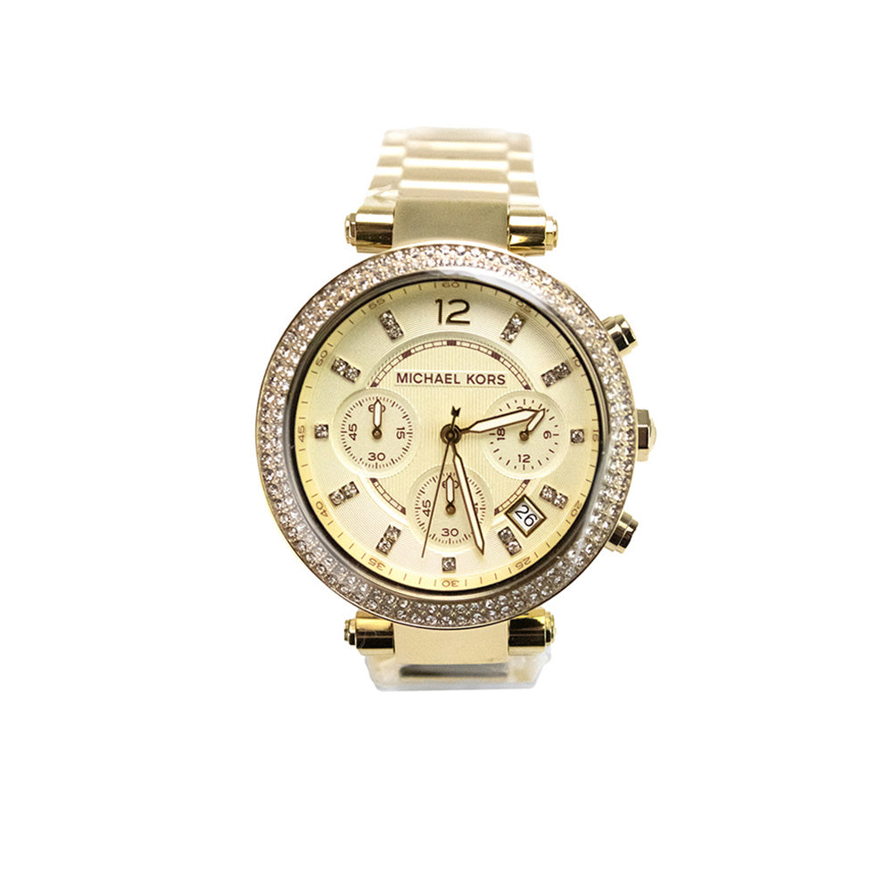 Parker Chronograph Gold-Tone Stainless Steel Watch MK5354